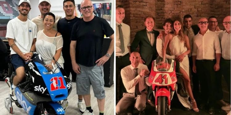 Pecco Bagnaia casou e recebeu dois presentes bem especiais: 125cc Pre-GP Metrakit e uma moto do Moto3