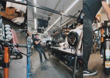 Motor de Ferrari F355 numa moto? Alguém está a tentar algo verdadeiramente único