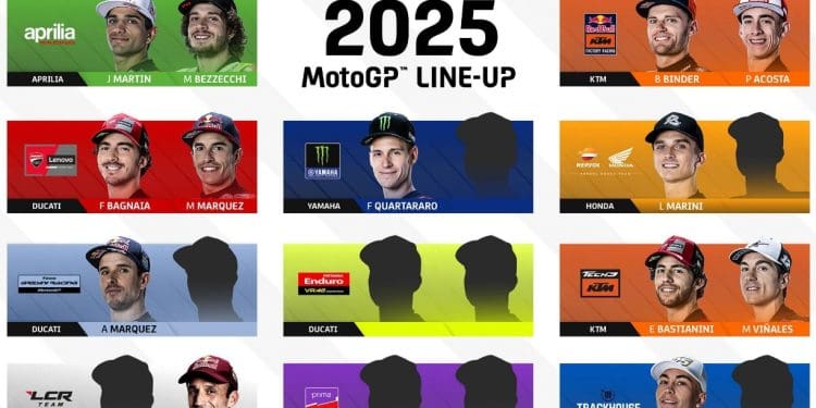 Menos um lugar, nove ainda livres para 2025 – Que lugares faltam preencher no MotoGP para o próximo ano