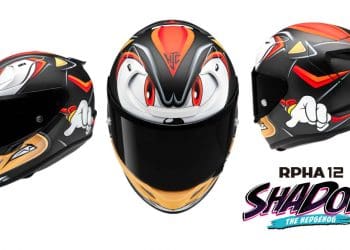 Novo capacete HJC RPHA 12 com design em parceria com a SEGA, Shadow the Hedgehog