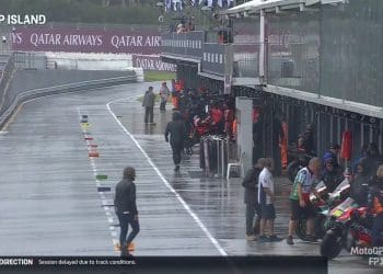 Pesadelo em Phillip Island: Parecia que a chuva estava acalmar mas… voltou em força e FP1 do MotoGP é adiado uma vez mais
