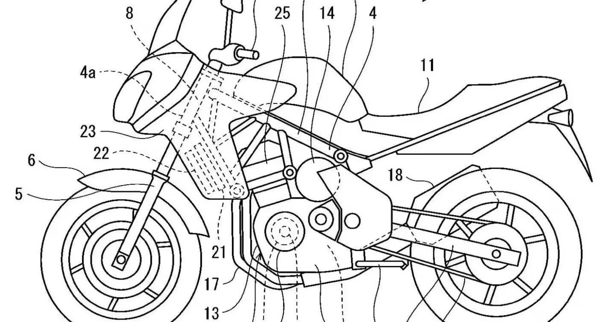 Kawasaki Versys 7 Hybrid – modelo revelado em nova patente