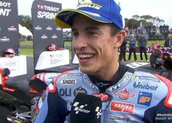 ‘Acontece sempre algo quando começo da primeira fila; Tive um erro, não calculei bem mas o ritmo esteve lá’ – Marc Márquez