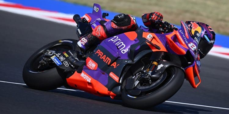 Jorge Martín liderou testes da manhã do MotoGP em Misano; Miguel Oliveira foi 14.º