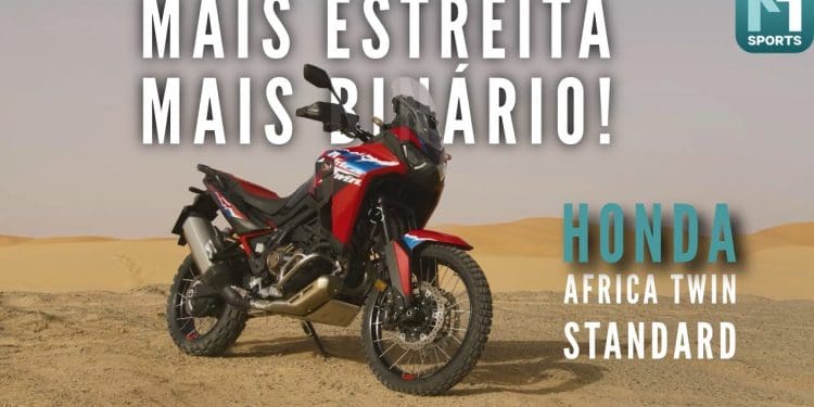 Vídeo – Honda Africa Twin Standard – Mais estreita, mais binário