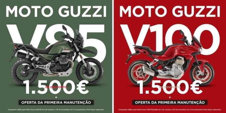 Moto Guzzi lança campanha promocional para V100 Mandello e versão S, bem como para a V85 E5