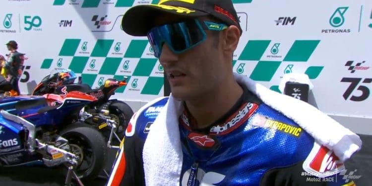 Jorge Navarro de volta aos pódios no Moto2: ‘O motor aqueceu, não tive aceleração e foi difícil seguir o Celestino Vietti; Deixei tudo em pista’