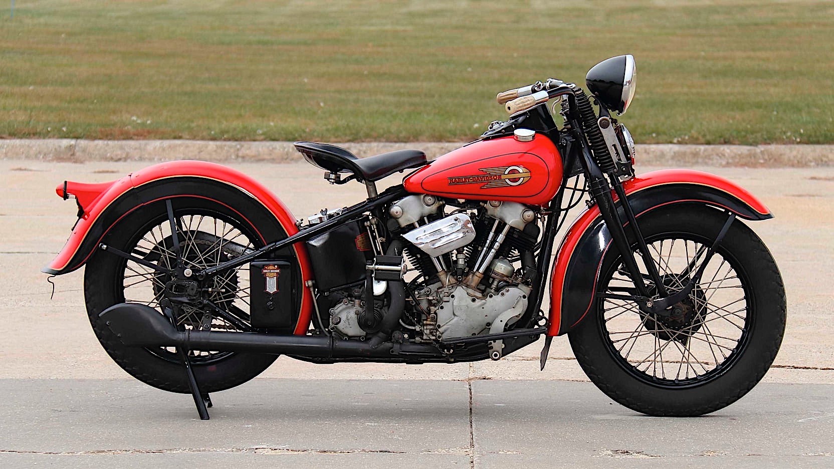 Harley-Davidson Flat-Head EL Model “Knucklehead” 1936 – avanço significativo em termos de design e desempenho