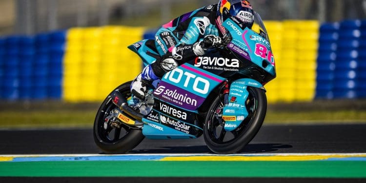 David Alonso arrebatou nova volta recorde no treino 2 do Moto3 em Le Mans