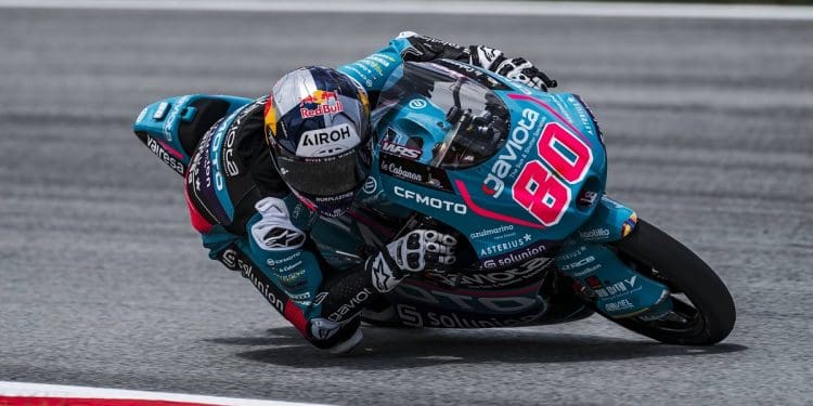 Mais uma volta recorde de David Alonso no treino 2 do Moto3 em Barcelona