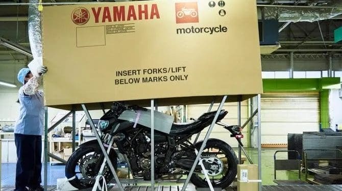 Yamaha «mais verde»: Inova com aço ecológico na embalagem de motos