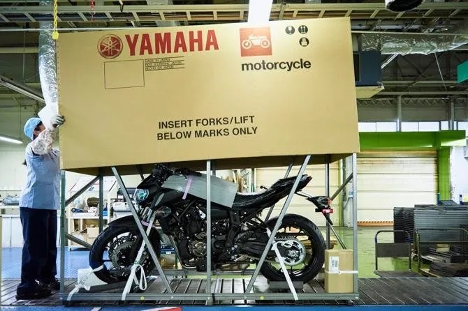 Yamaha «mais verde»: Inova com aço ecológico na embalagem de motos